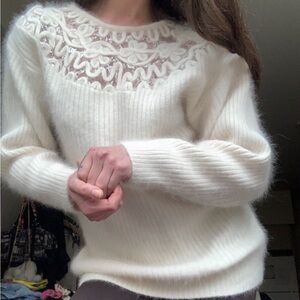 ESCALADE PARIS Vintage Angora Fur Sweater